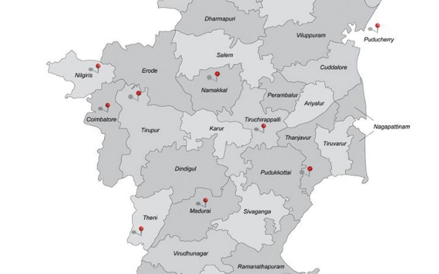 Tamil Nadu Map