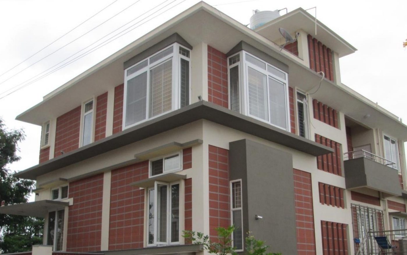 Independent House in Bangalore India using Porotherm Clay Hollow Blocks