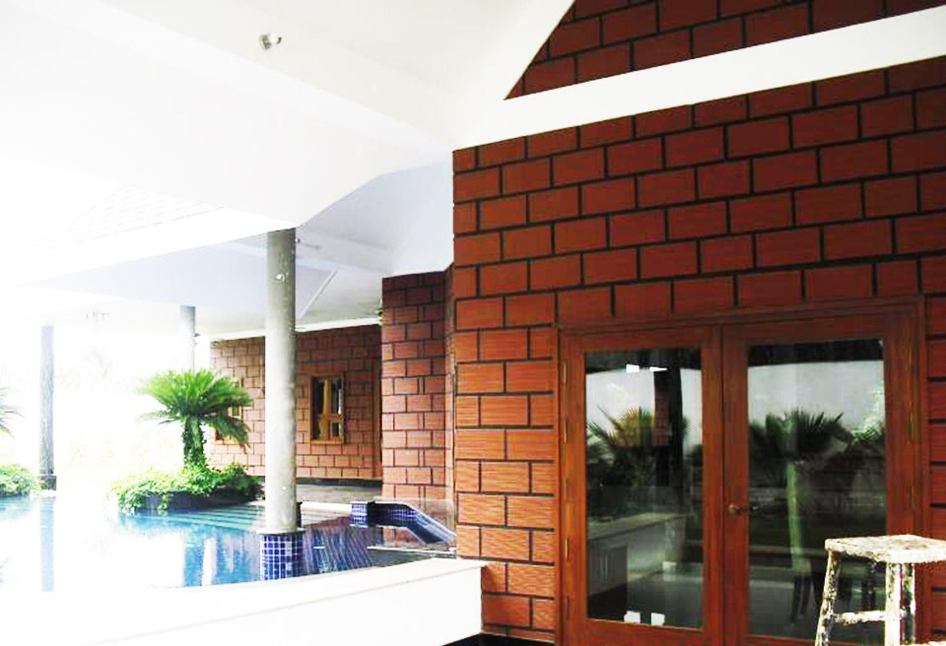 Brick cultural building with tower