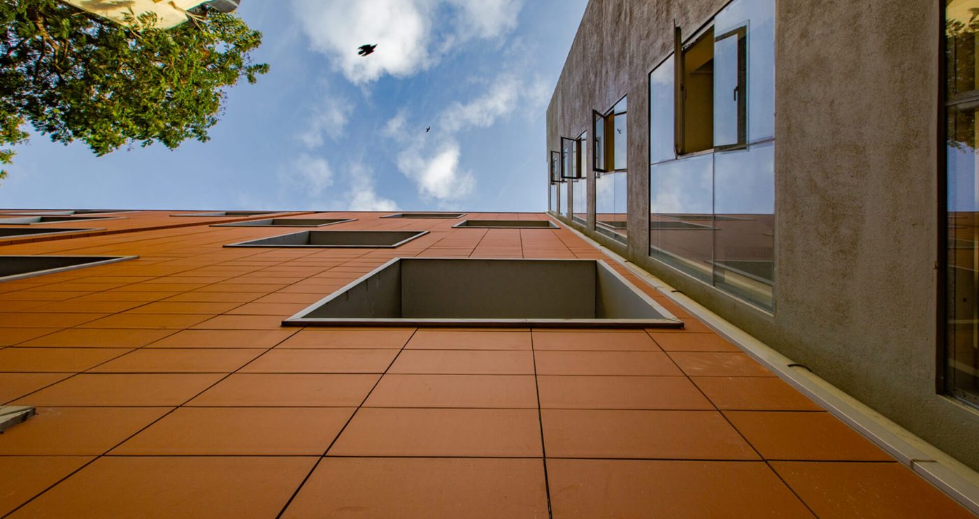 clay ventilated facade