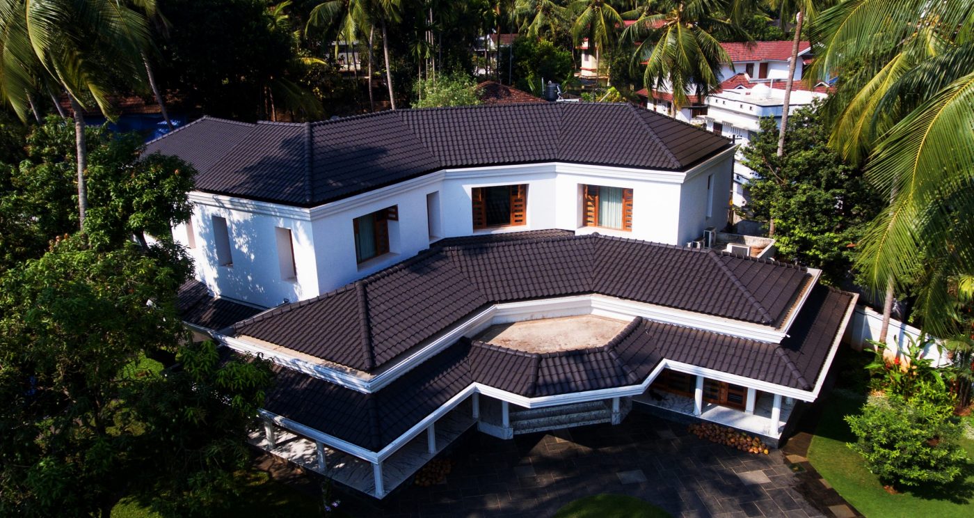 Pitched roof individual house