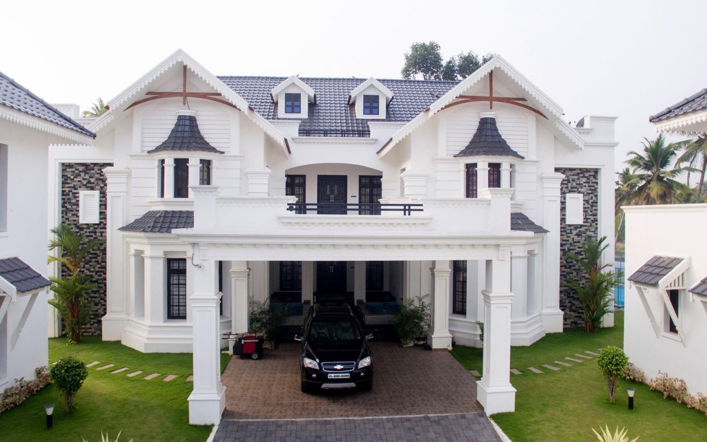 black koramic clay slope roof